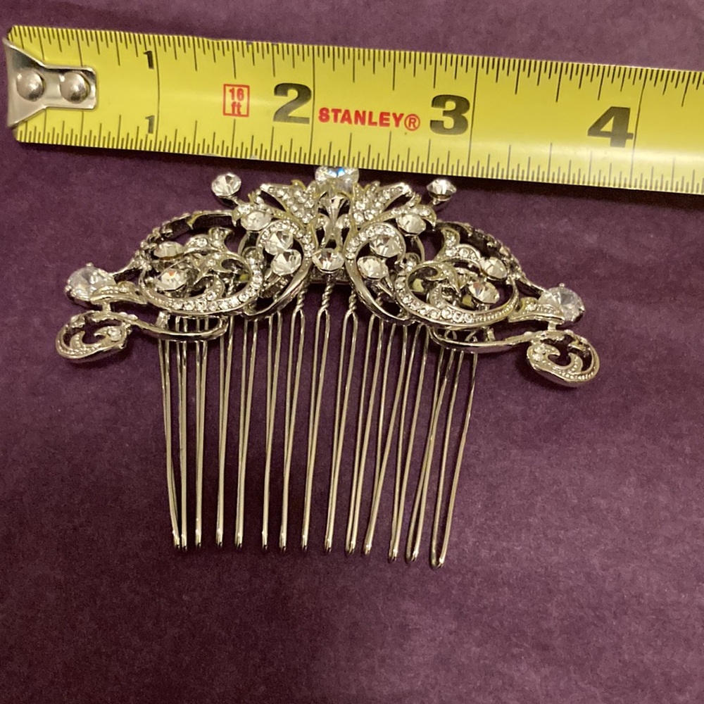 Rhinestone hair comb - Picture 4 of 5